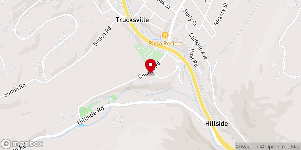 Map showing location of Trucksville Methodist Church - Educational Bldg