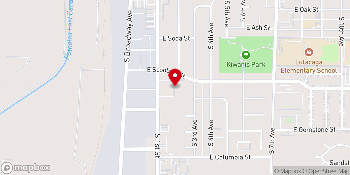 Map showing location of Bethel Assembly of God