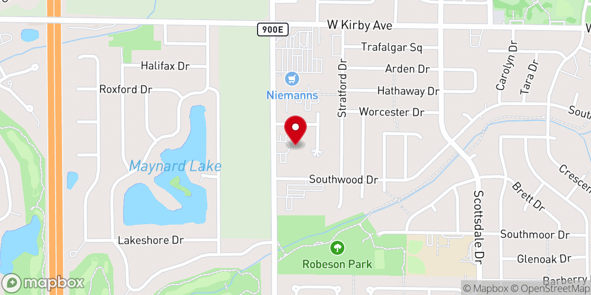 Map showing location of Midwest Believers Church