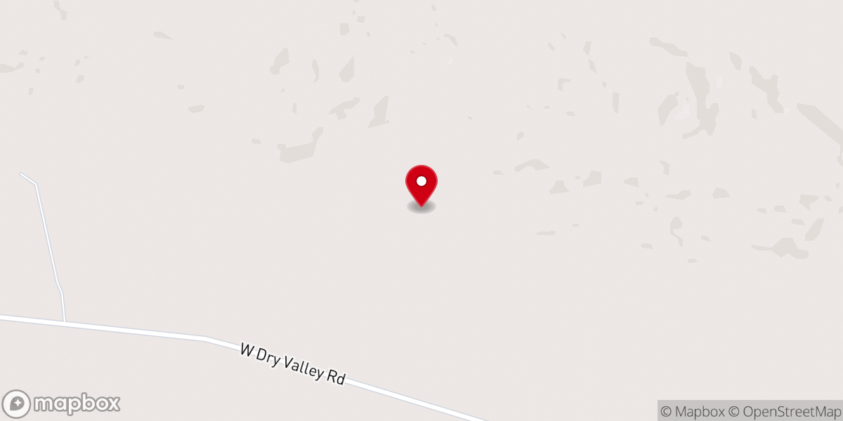 Map showing location of Dry Valley Church