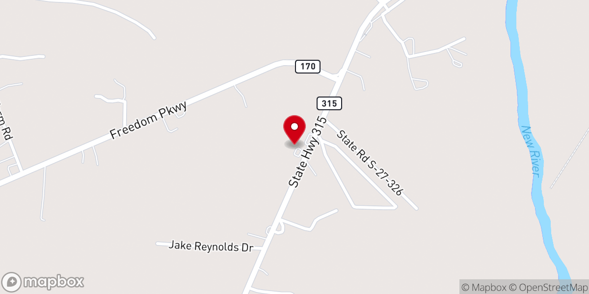 Map showing location of Agape Family Life Center