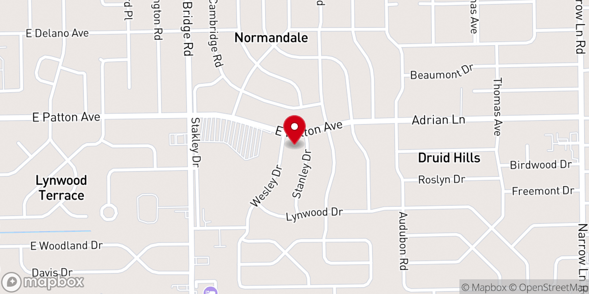 Map showing location of Saint Paul AME Church