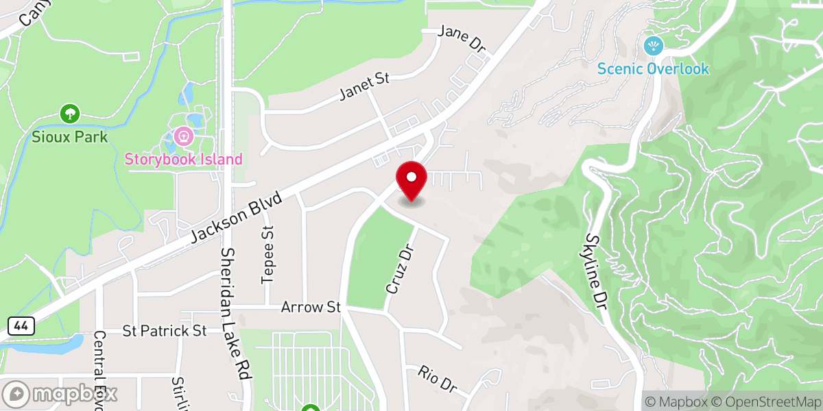Map showing location of Bethel Baptist Church