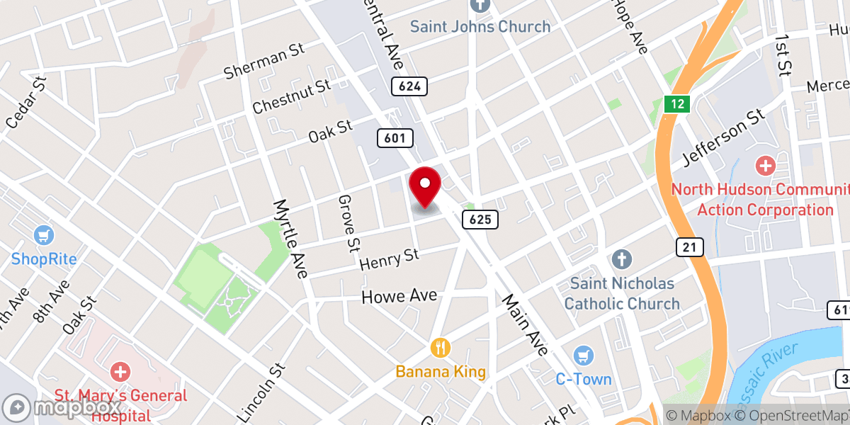 Map showing location of Christian Mission John