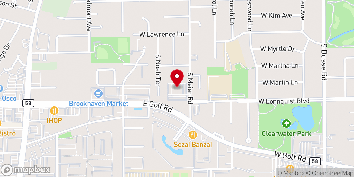 Map showing location of Saint Cecilia's Church