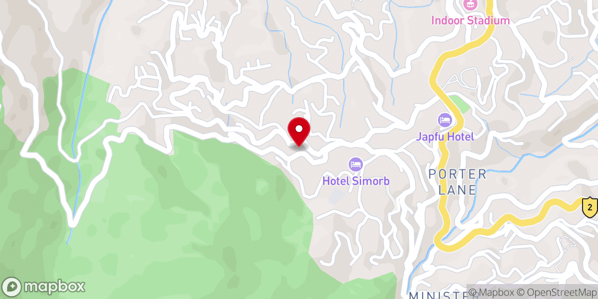 Map showing location of Ministers' Hill Baptist Church