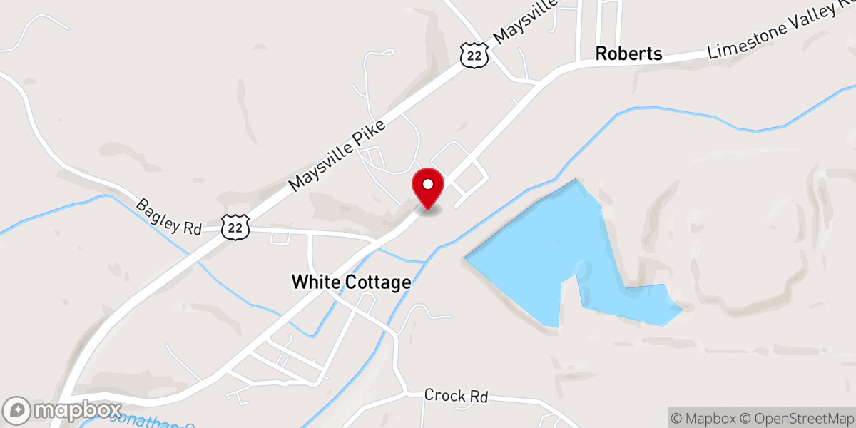 Map showing location of New Community Church