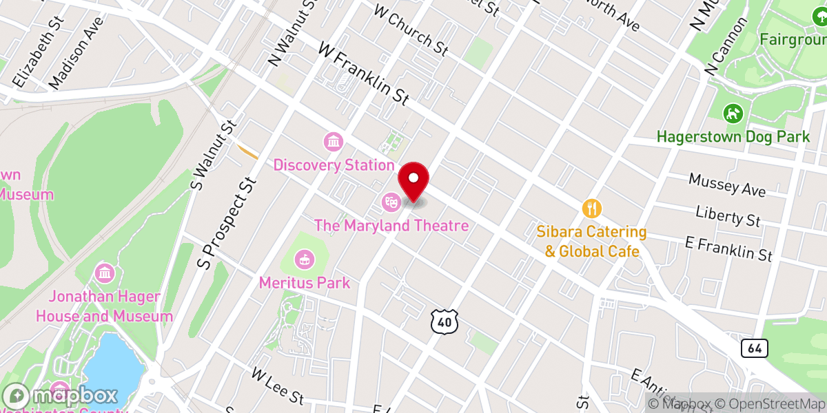 Map showing location of Bridge of Life Church