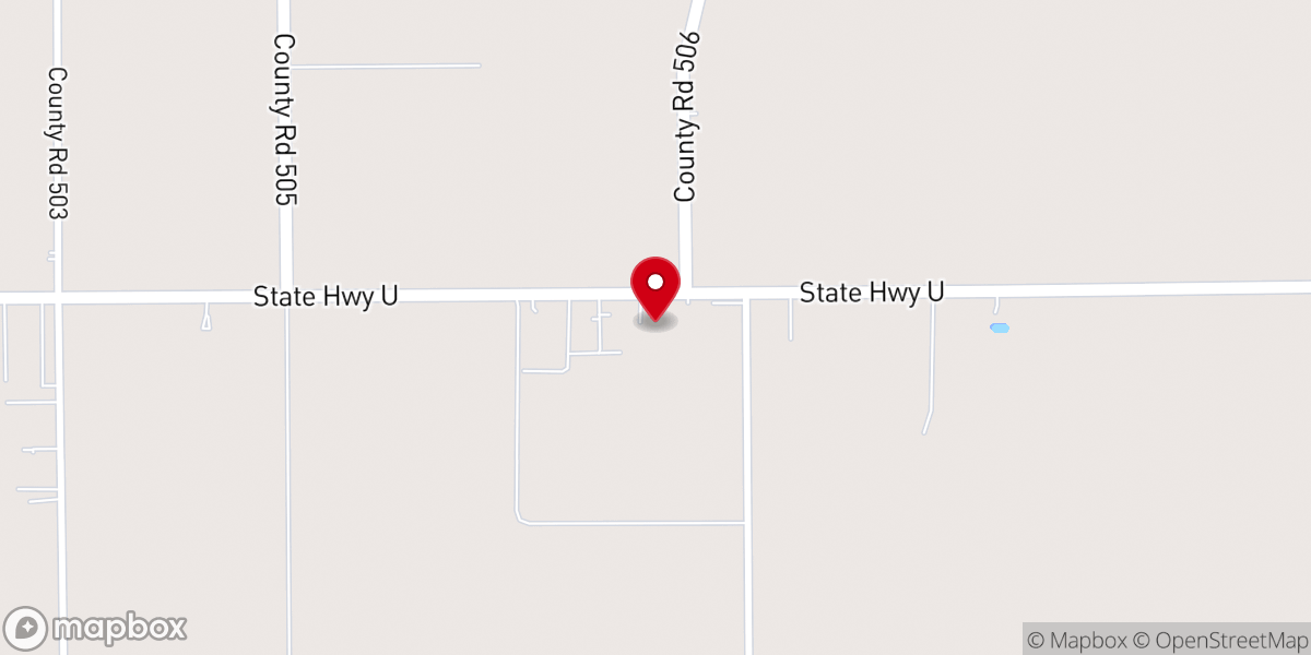 Map showing location of Marvin Chapel