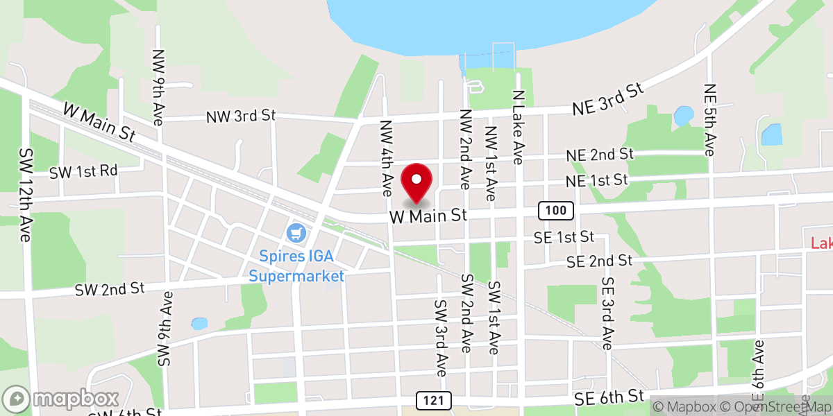 Map showing location of New Beginnings Apostolic Church