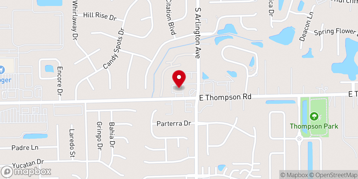Map showing location of Franklin Township Chapel