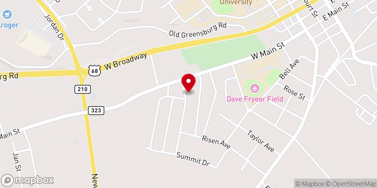 Map showing location of Sunny Hill Drive Church of Christ