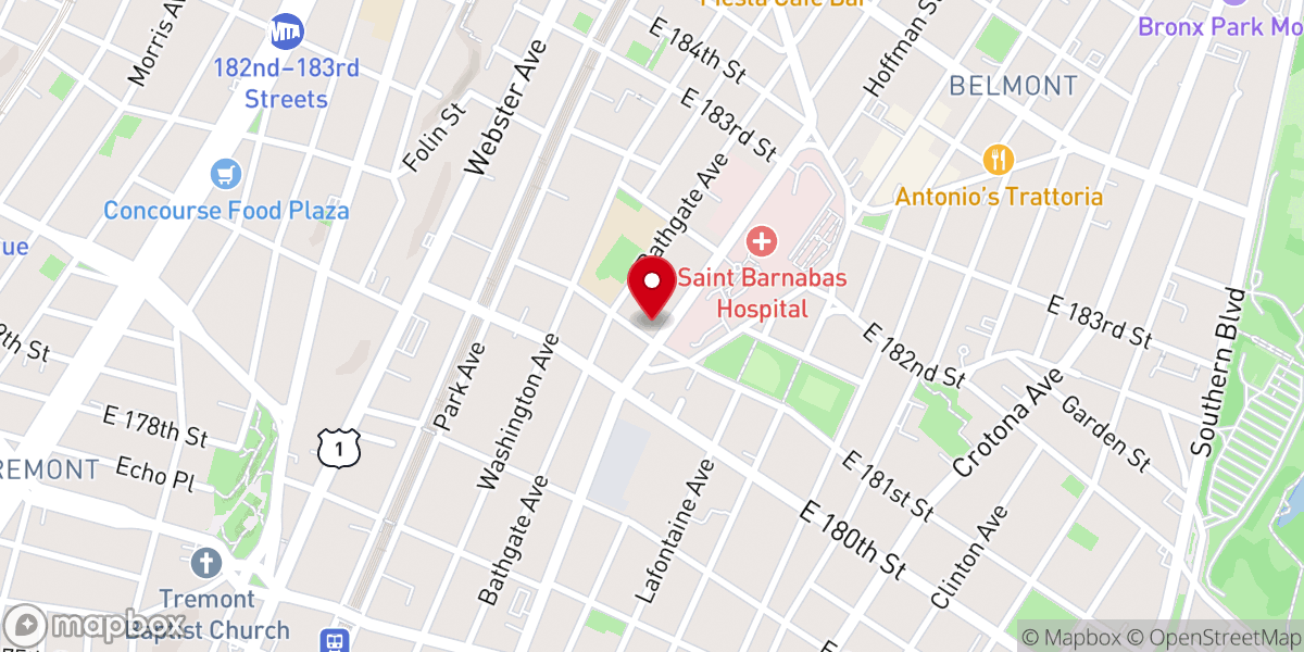 Map showing location of Resurrection Prayer Temple Int