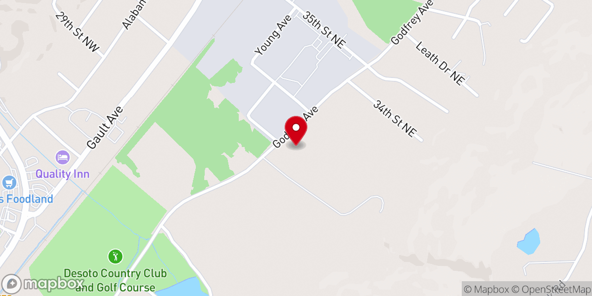 Map showing location of St Philip's Episcopal Church