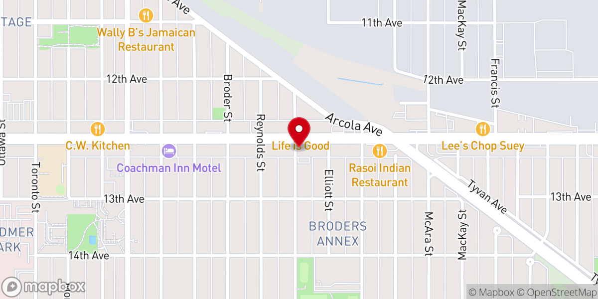 Map showing location of St. George Orthodox Cathedral