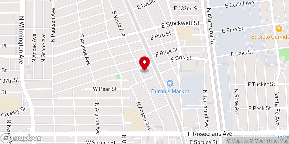 Map showing location of Sacred Heart Church