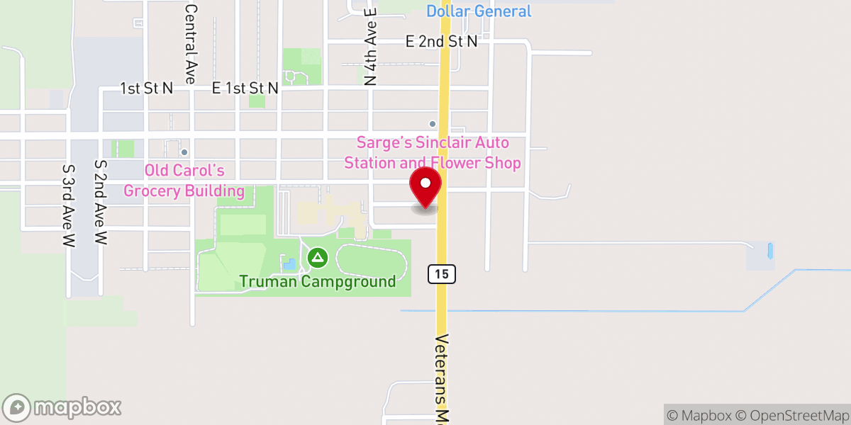 Map showing location of St Katherine's Catholic Church