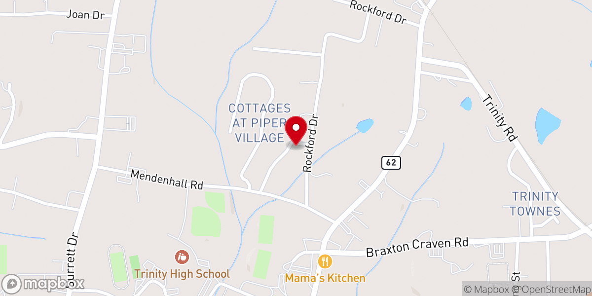 Map showing location of St Mary United Methodist Church