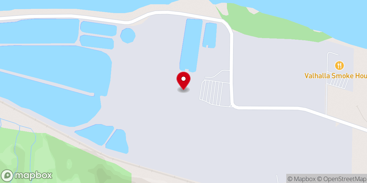 Map showing location of Kruger Kamloops Pulp L.P.