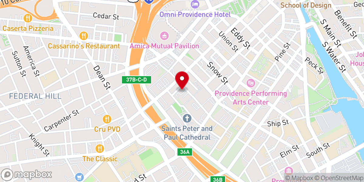 Map showing location of Sacred City Church