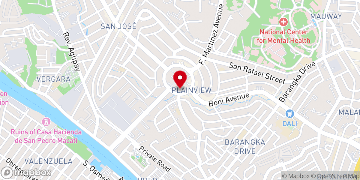 Map showing location of Archdiocesan Shrine of the Divine Mercy