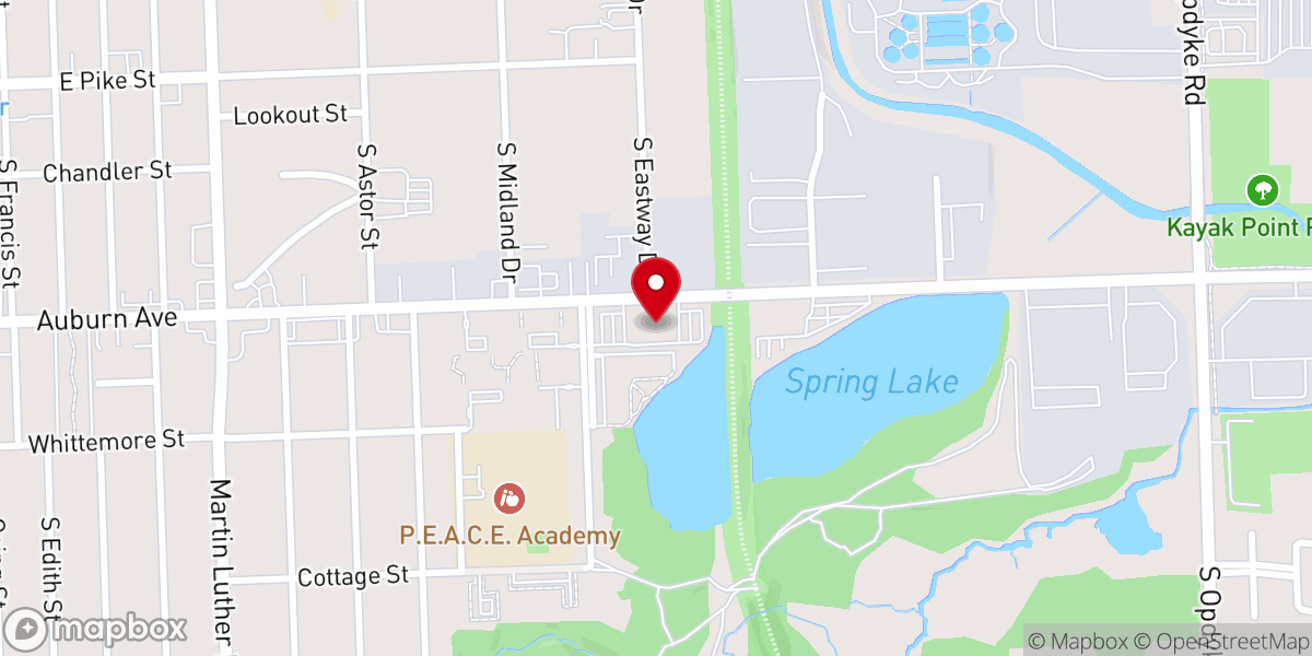 Map showing location of Woodside Bible Church - Pontiac Campus