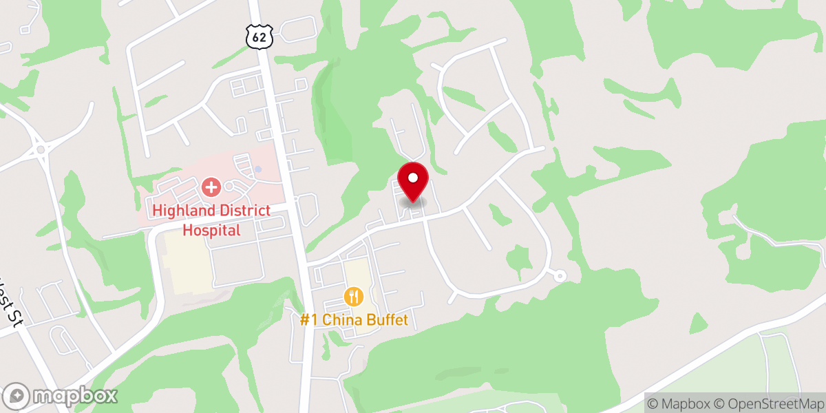 Map showing location of Northview Baptist Church