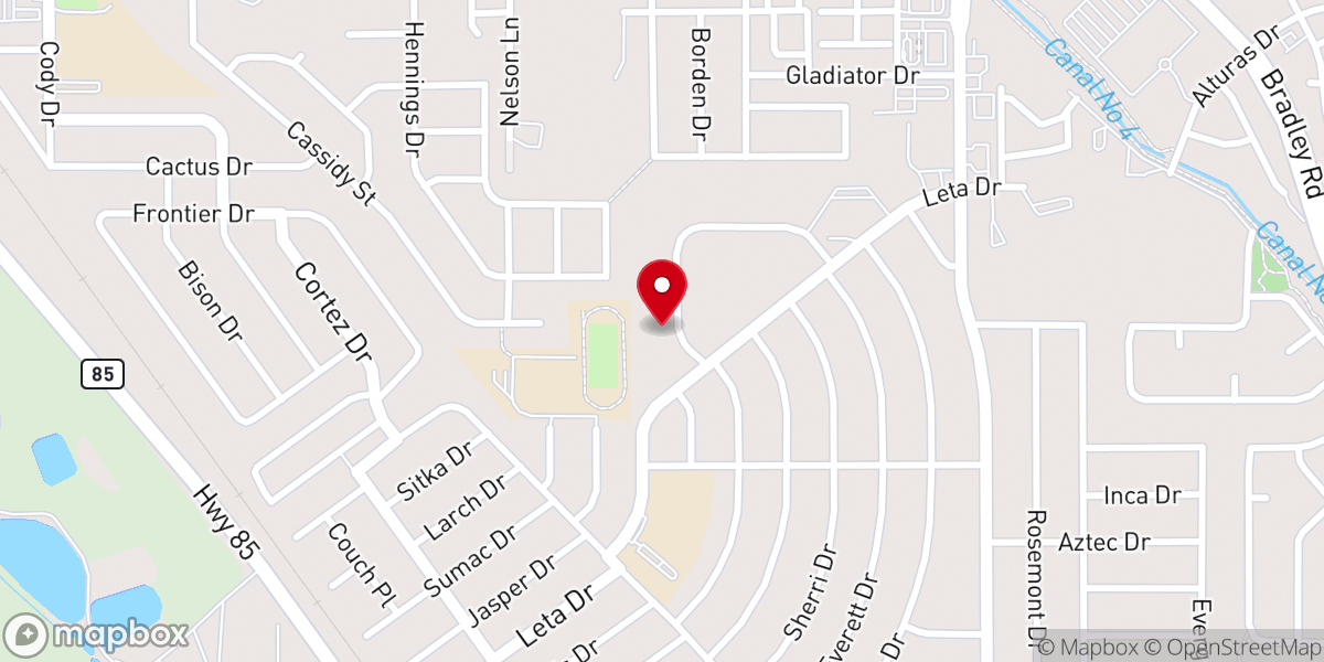 Map showing location of Security Baptist Temple