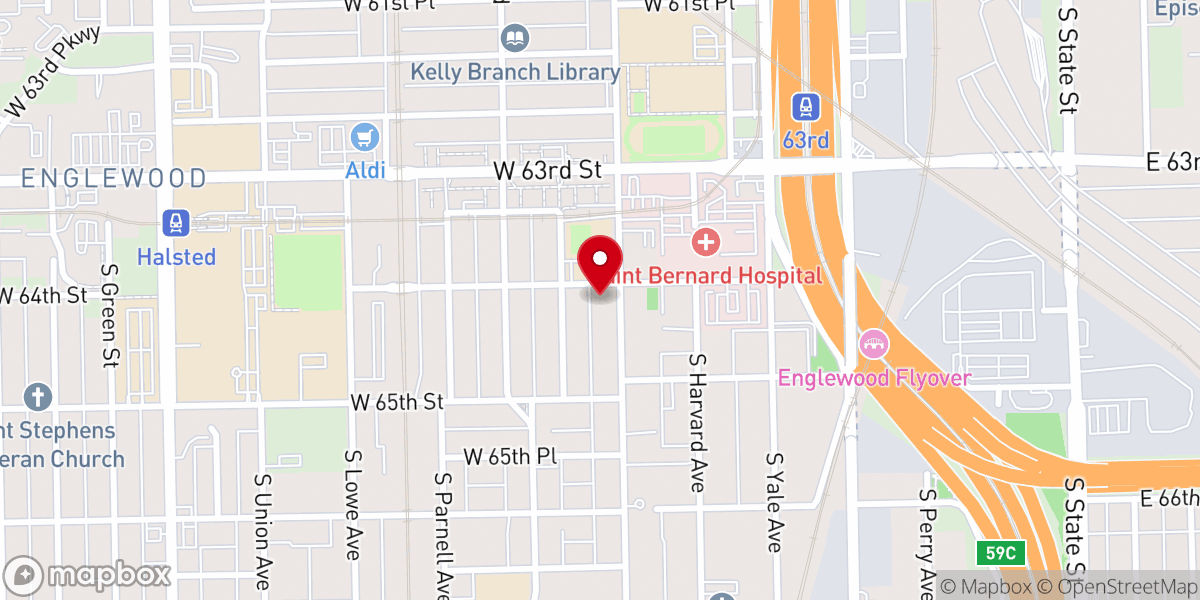 Map showing location of Englewood United Methodist Church