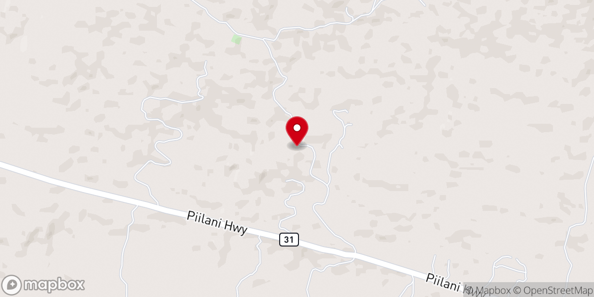 Map showing location of Piiloa Hale Kanaio Church