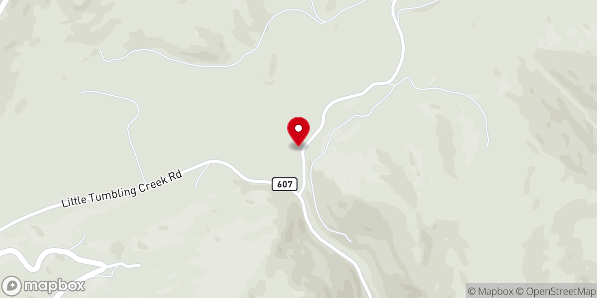 Map showing location of Little Valley Christian Church