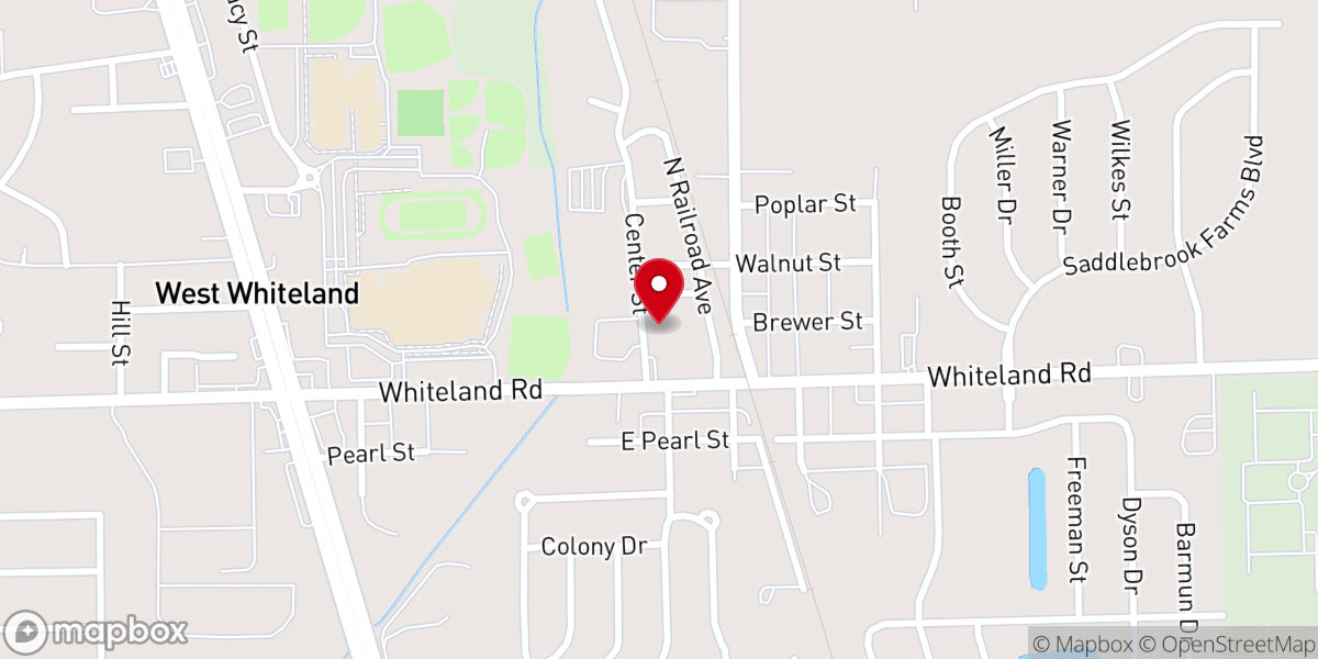 Map showing location of Solid Rock Church