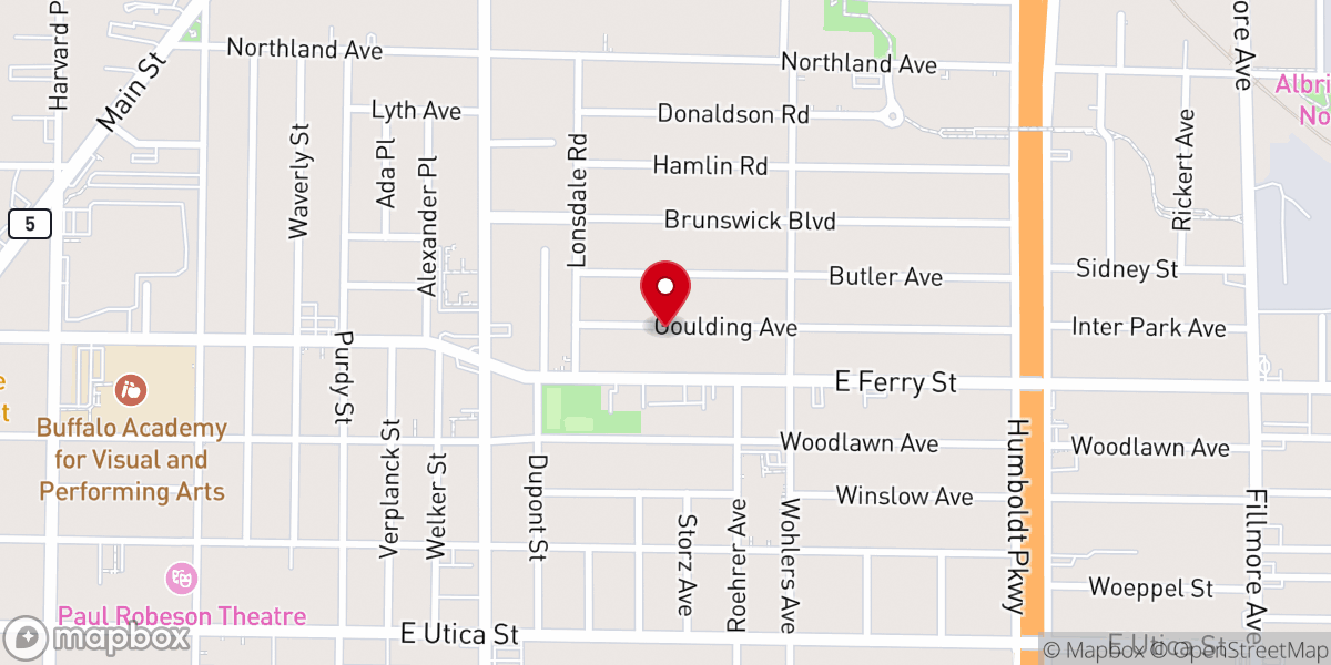 Map showing location of Rehoboth House of Prayer Inc