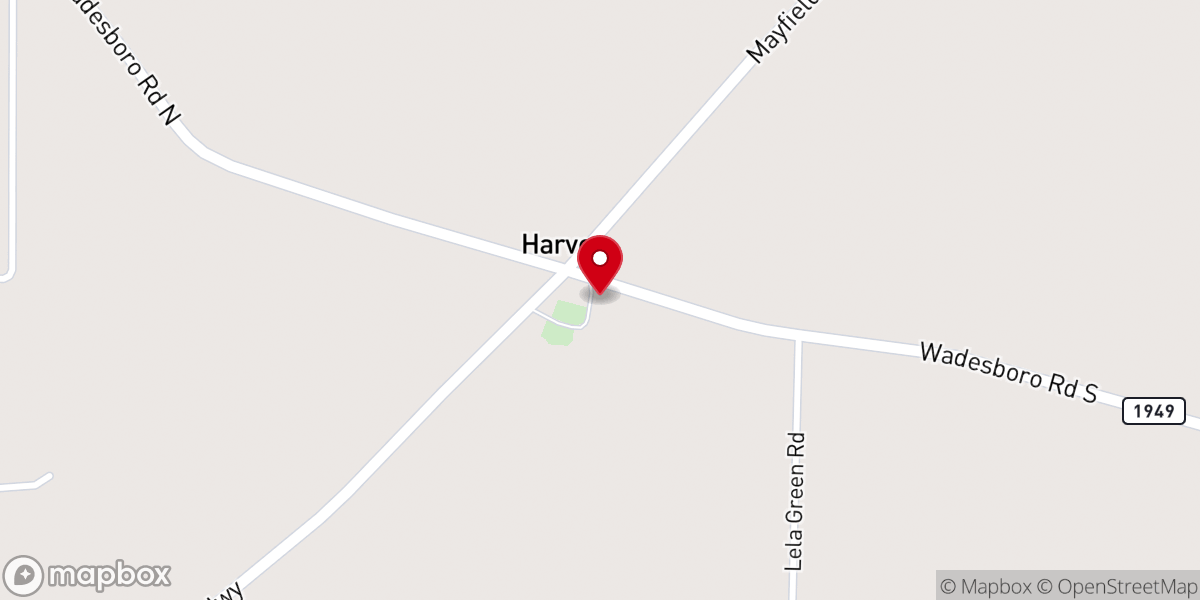 Map showing location of Pleasant Grove Church