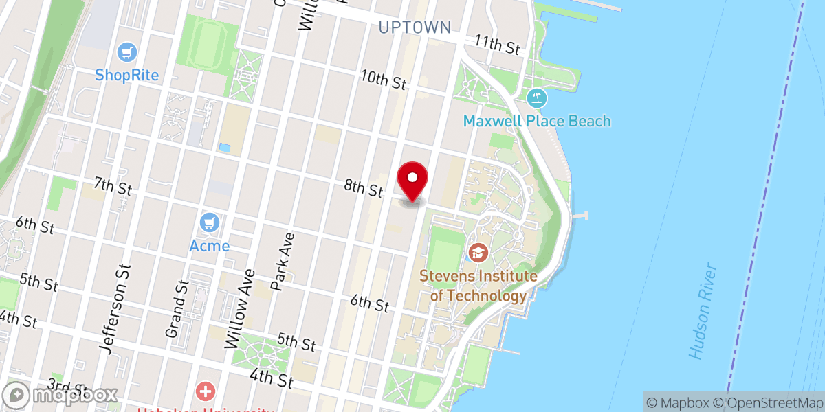 Map showing location of Saint Matthew Trinity Lutheran Church