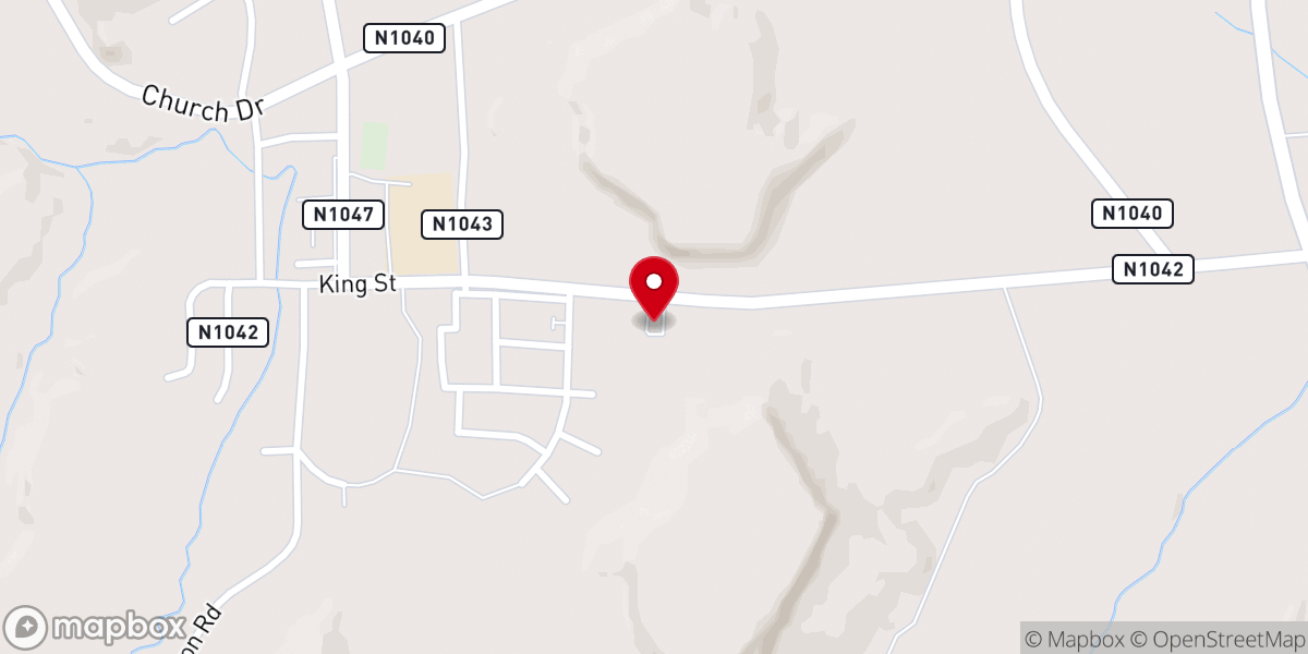 Map showing location of Crownpoint Christian Reformed Church