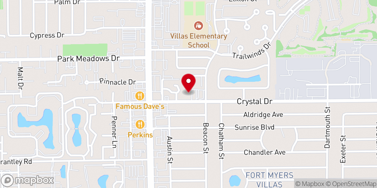 Map showing location of Villas Grace Church