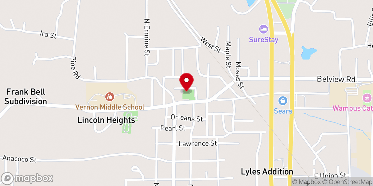 Map showing location of Martin Luther King Community Center
