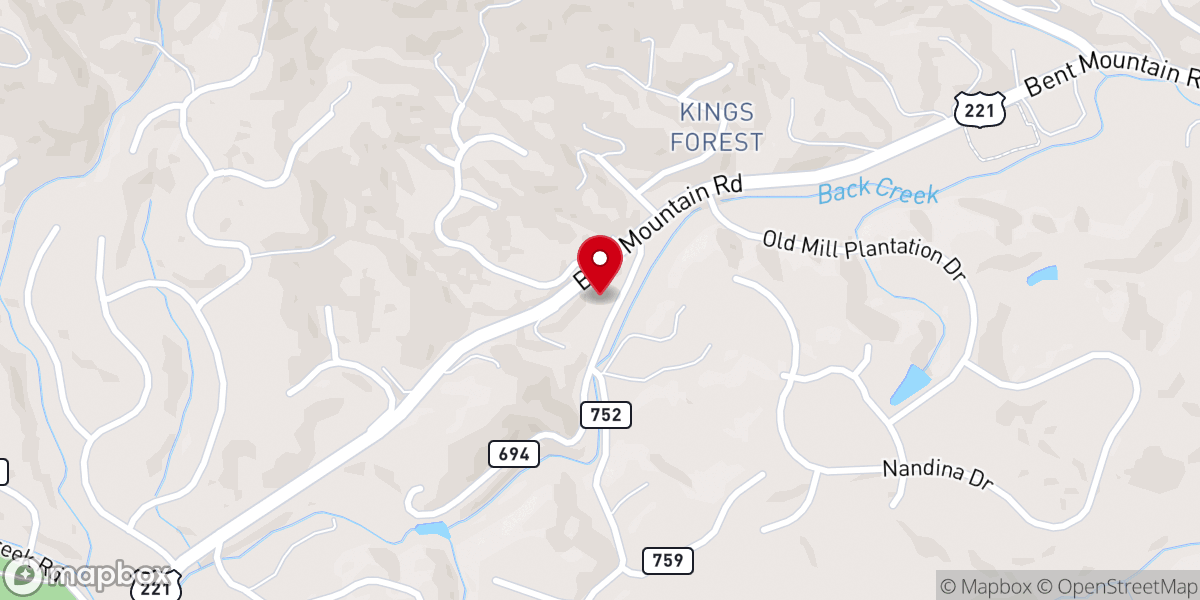 Map showing location of Haran Baptist Church