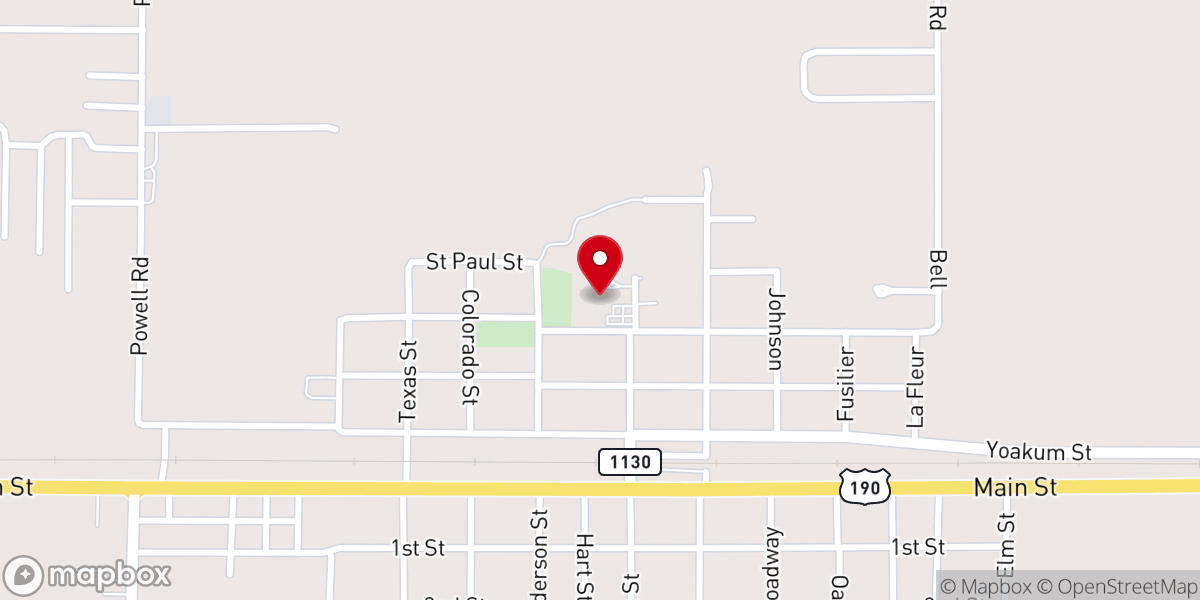Map showing location of St Pauls Catholic Church