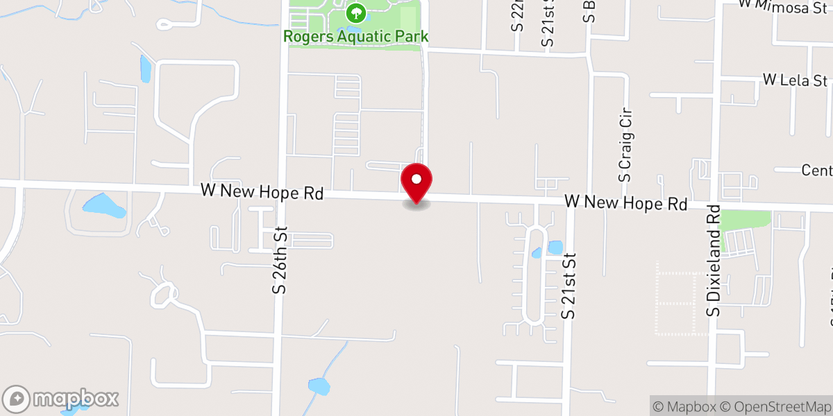 Map showing location of Grace Harbor Church