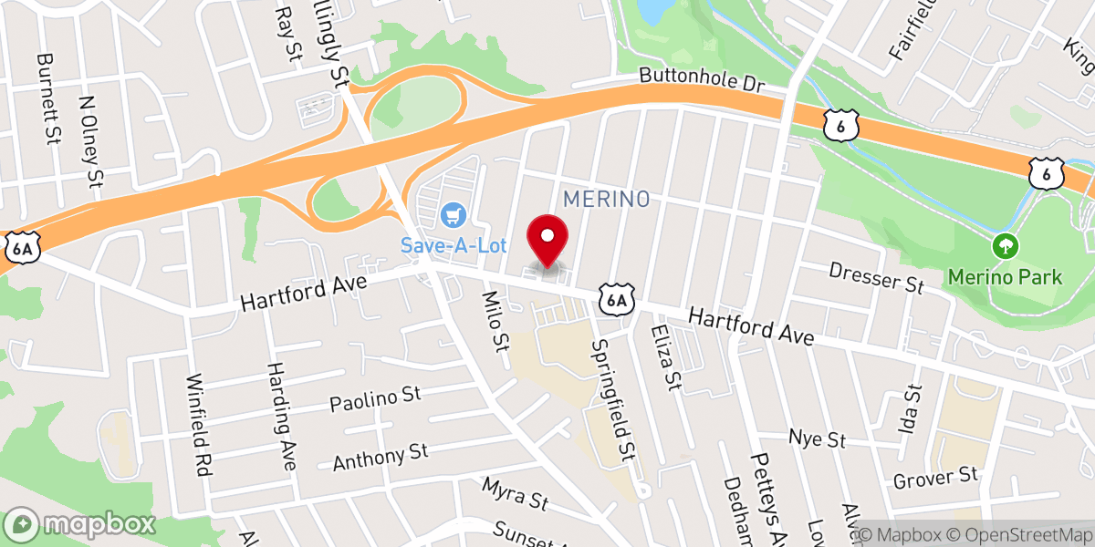 Map showing location of Holy Cross Roman Catholic Church