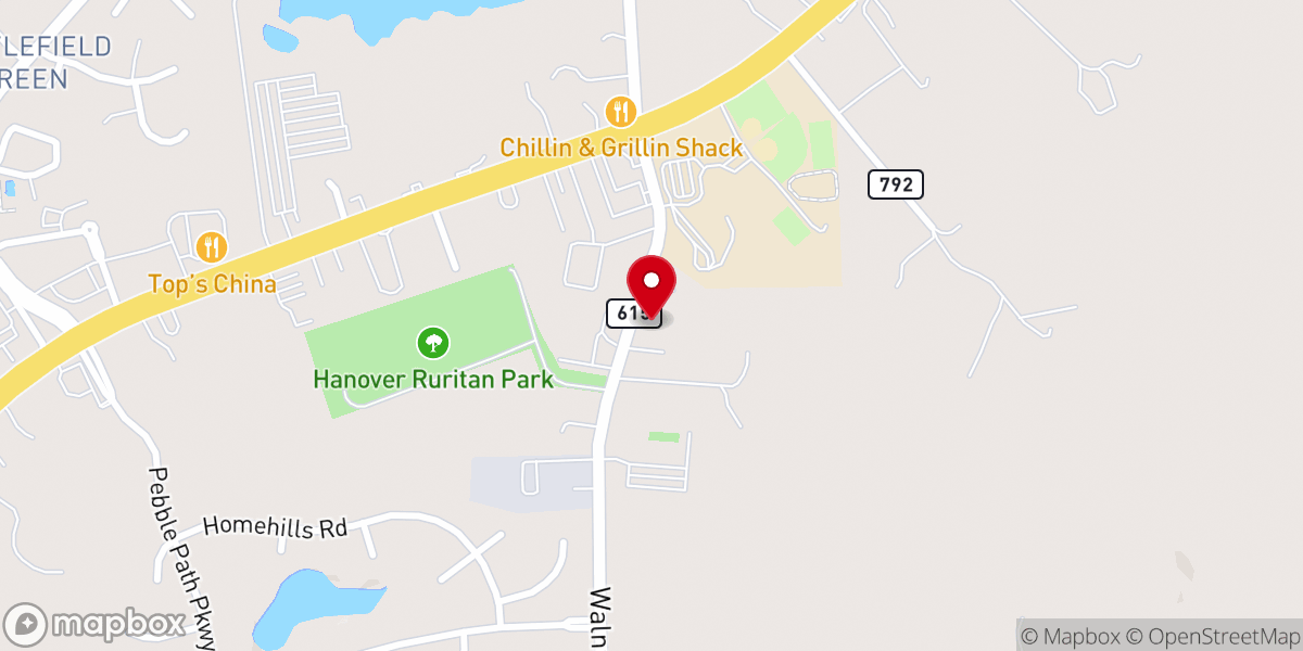 Map showing location of First Shiloh Baptist Church