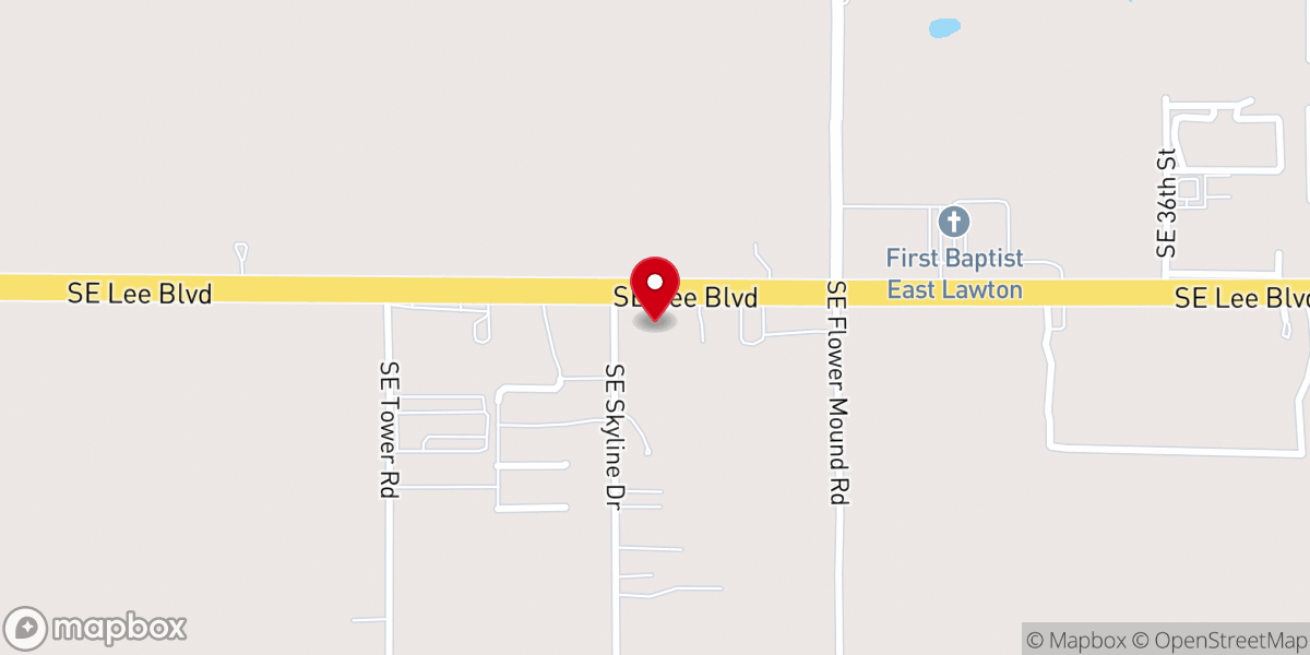 Map showing location of Skyline Missionary Baptist Church