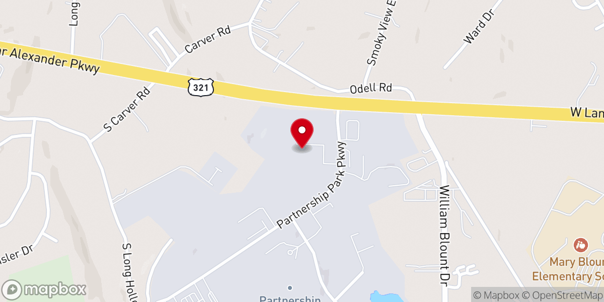 Map showing location of Partnership Christian Church