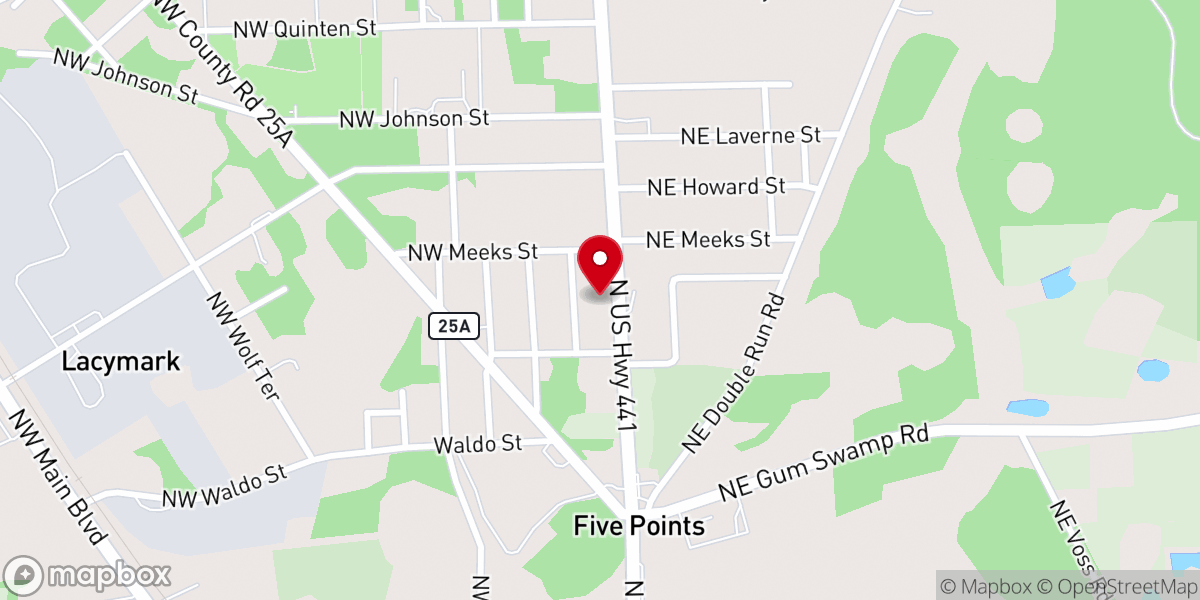 Map showing location of Church of God-North Lake City