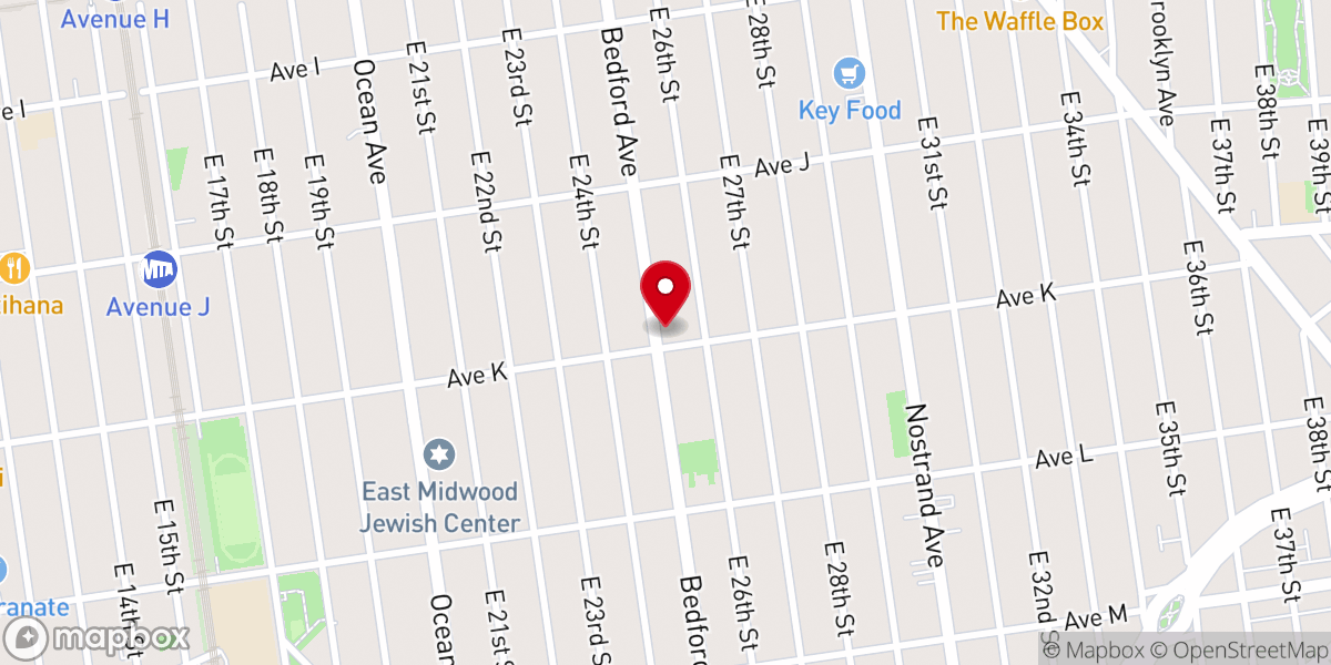 Map showing location of Kol Israel Congregation & Center
