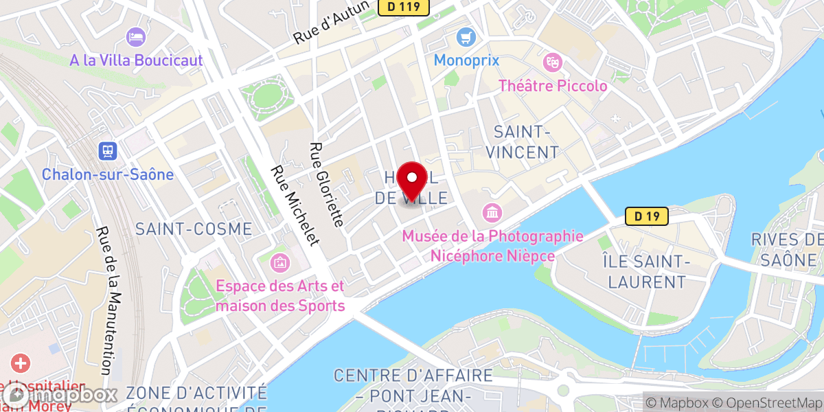 Map showing location of Témoigner aujourd'hui