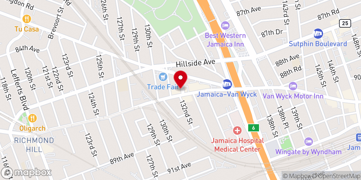Map showing location of Christ Harvest Missions Church with Global Vision