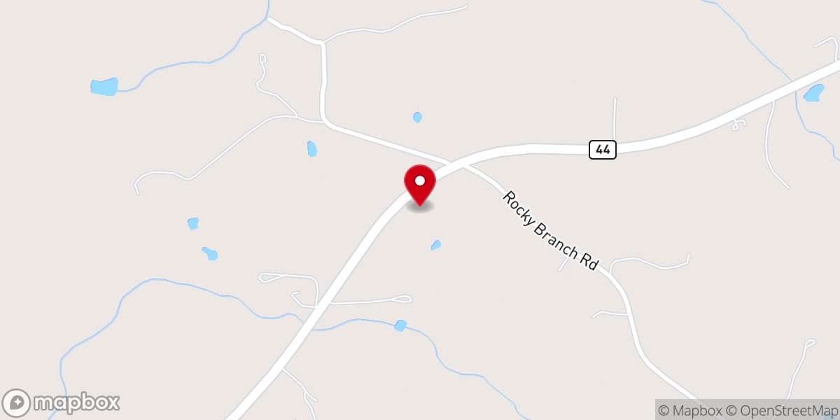 Map showing location of Grace Baptist Church
